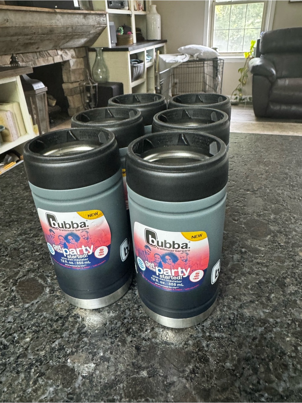 Bubba Party Tumbler Set - Matte Teal and Black (6-Pack)